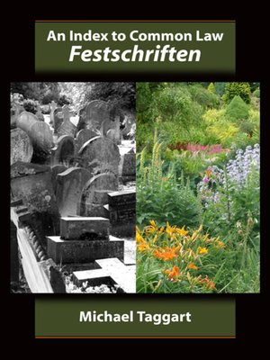 cover image of An Index to Common Law Festschriften
